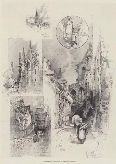 ノルマンディーの散歩 作： Herbert Railton